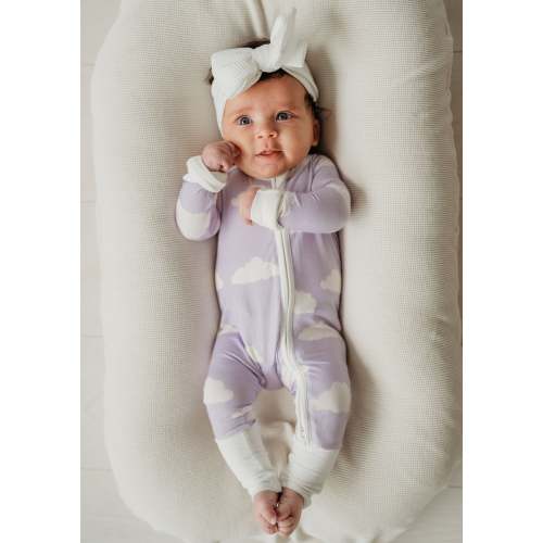 Infant Romper in Lavender Skies