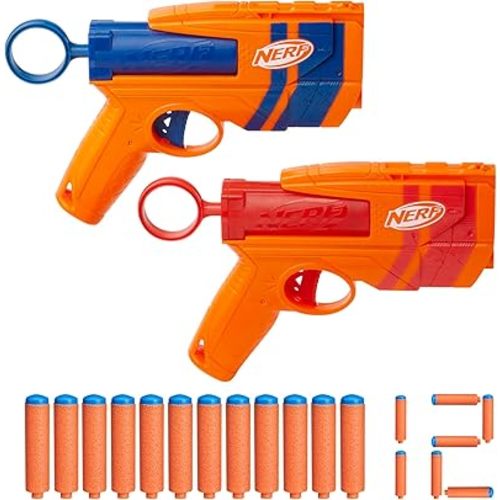 Nerf N Series Duo Pack, Includes 2 Ward Blasters, 12 N1 Darts Compatible Only N Series Blasters, Kids Outdoor Games, Ages 8+