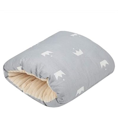 Cozy Cradle Pillow, Cozy Cradle Arm Pillow, Baby Nursing Pillow Head Support Pillow for Breastfeeding Bottle Feeding (Gray leaflets)