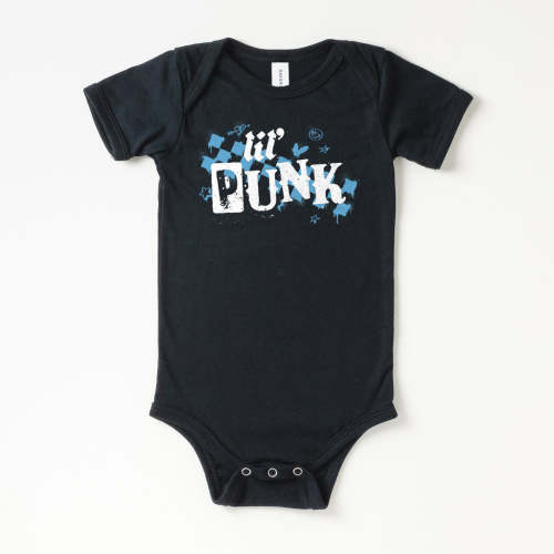 Lil' Punk Blue Baby Onesie | All The Small Tees