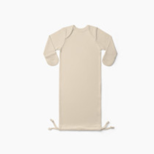 Goumi Kids x Babylist Drawstring Gown - Oat, Nb