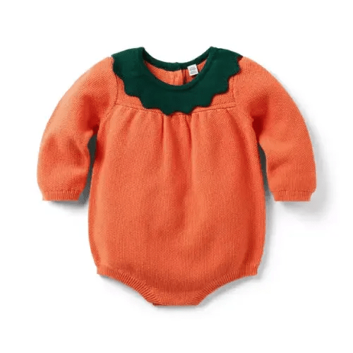 Baby Blazing Sun Baby Pumpkin Romper by Janie and Jack