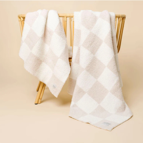 Chenille Blanket - Dune Check - Small & Large – Lou Lou & Company