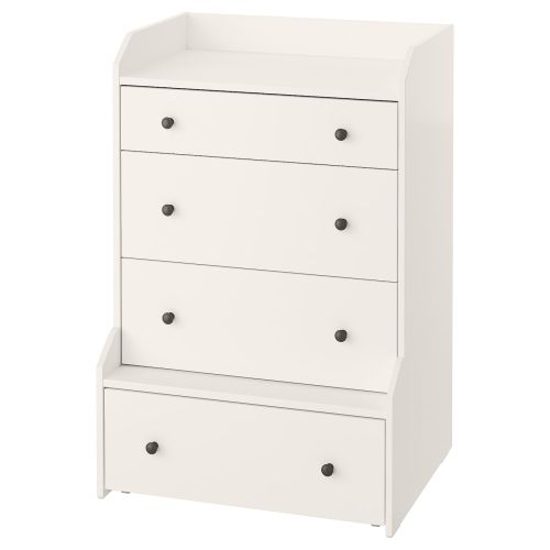 HAUGA 4-drawer chest - white 27 1/2x41 "