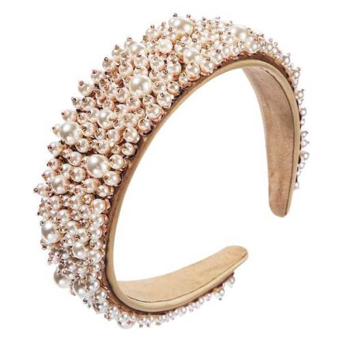 Baroque Full White Pearls Headbands – Jojo Boutique Bows