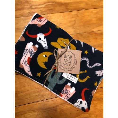 Western Burp Cloth Set