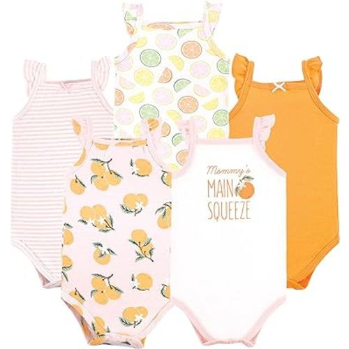 Hudson Baby Unisex Baby Cotton Sleeveless Bodysuits