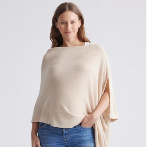 Lightweight Cotton Cashmere Nursing Shawl
