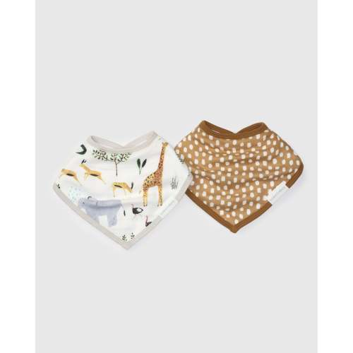 Bandana Bib Set - 2 Pack - Safari Jungle