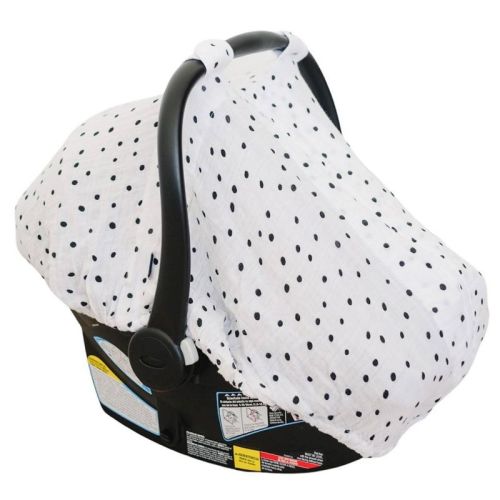 Bebe Au Lait Muslin Car Seat Cover - Leaves