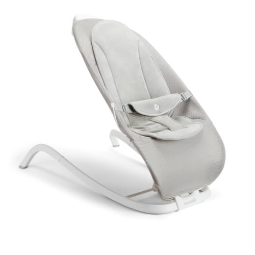 Munchkin® Electric Baby Bouncer & Rocker with Digital Touch Display, Soothing Sounds & 3 Recline Positions - Automatic Bouncing & Rocking, Grey