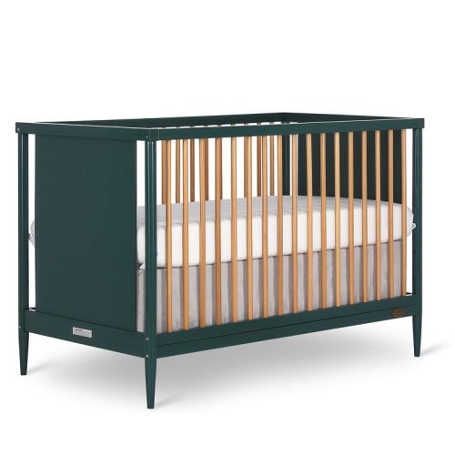 Dream On Me Clover 4-in-1 Modern Island Crib With Rounded Spindles In White