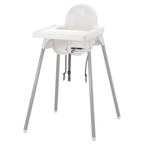 ANTILOP Plastic High chair with tray