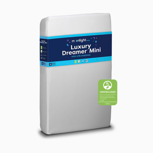 Moonlight Slumber Mini Crib Size Luxury Dreamer Mattress - White
