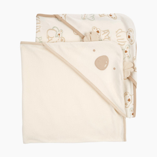 Carter's Hooded Towel (2 Pack) - Ivory/Khaki, O/S