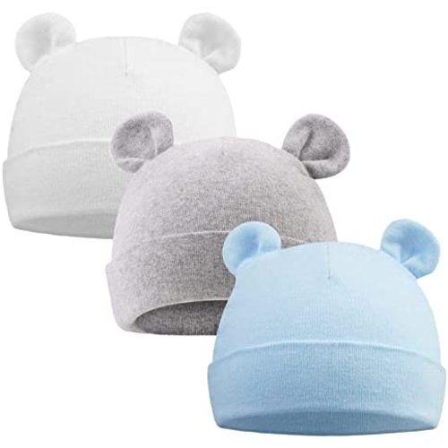JANGANNSA Baby Newborn Cotton Hat Baby Boys Beanie 0-6Months Infant Girls Hospital Hats