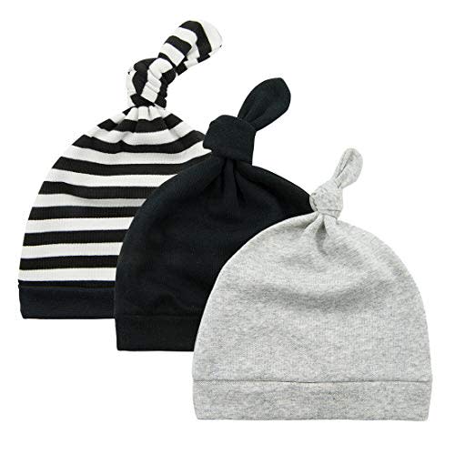 Durio Newborn Baby Hat and Mittens Set - Soft Cute Mittens and Hat for Baby Girls and Boys 0-6 Months