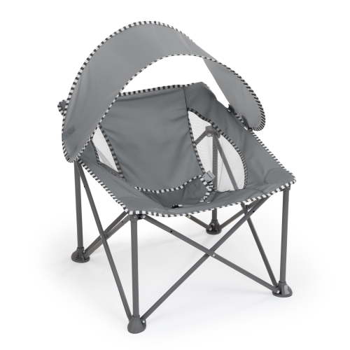 Bright Starts Pop 'N Chill Travel Seat, Grey, Newborn
