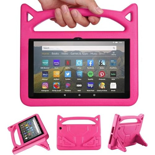 Fire HD 8 Case,Fire HD 8 Tablet Case for Kids,(2024/2022/2020 Release,12th/10th Gen),Lightweight Shockproof Kid-Proof Cover with Stand Kids Case for Fire HD 8 Plus Tablet & Fire HD 8 Kids Pro Tablet.