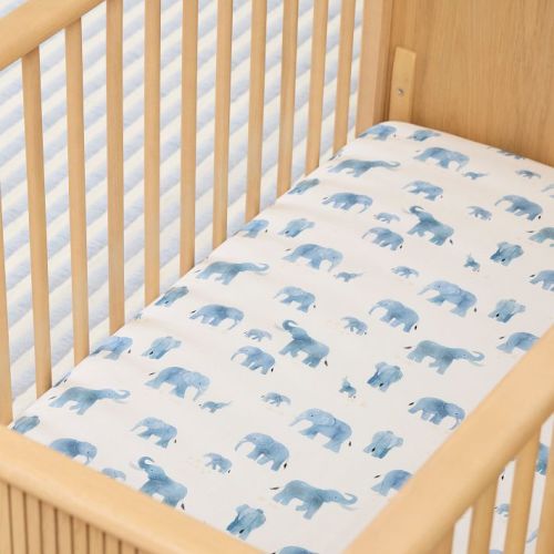 Elephant Crib Fitted Sheet