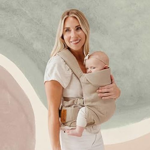 Amazon.com: WildBird - Aerial Carrier - 7 to 45 lbs - for Moms, Dads & Caregivers - 100% Natural European Linen Fibers - Versatile & Adjustable - Small Size - Acadian Fabric : Baby
