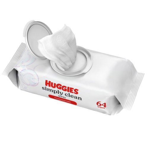 Huggies Simply Clean Baby Wet Wipers, Unscented, 1 Pack, 64 Total Count