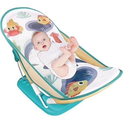 Foldable Toddler Bather - Bathtub Foldable Toddler Bath Bather Seat | Foldable Baby Bather with Bath Stand | Toddler Folding Shower Rack for Bathtub Counter Sink Bathroom