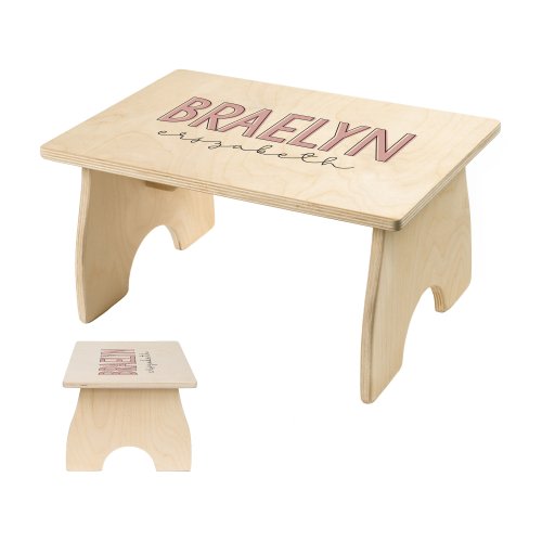 Kids Step Stool with Name, Toddler Step Stool, Personalized Wooden Step Stool for Kids, Gift for Girl, Easter Gift for Kids, Bathroom Child