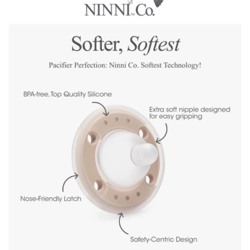 Ninni Pacifier Oatmeal 2 Pack