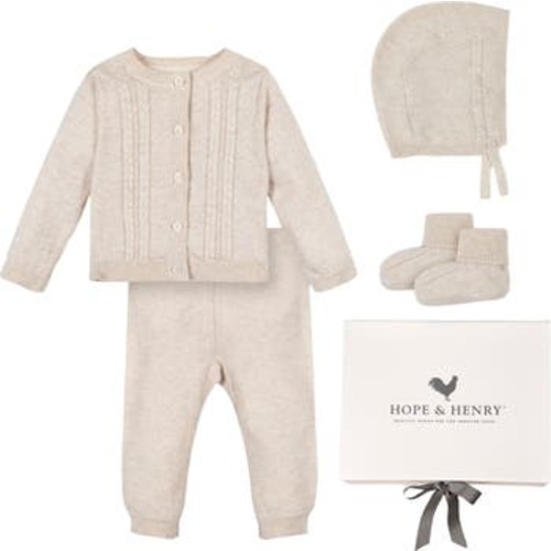 Baby Organic 5 Piece Knit Gift Set with Box, Infant, 6-12M