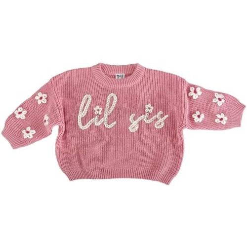 Big Sis Lil Sis Sweater - Big Sister Little Sister Matching Outfits Baby Girl Knit Sweater Fall Clothes