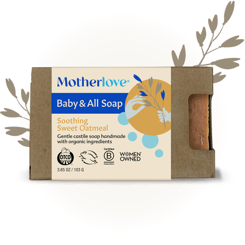 Baby & All Non-Toxic Castile Soap Bar- Soothing Sweet Oatmeal – Motherlove Herbal Company