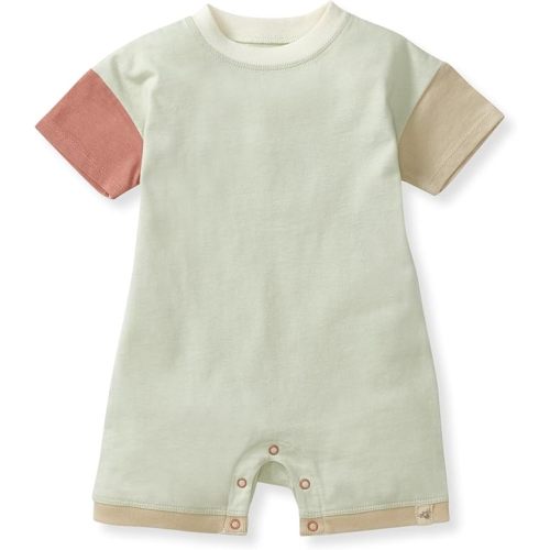 Burt's Bees Baby baby-boys Jumpsuit, 100% Organic Cotton One-piece Romper Short Or Long Sleeve Shortall Coverall