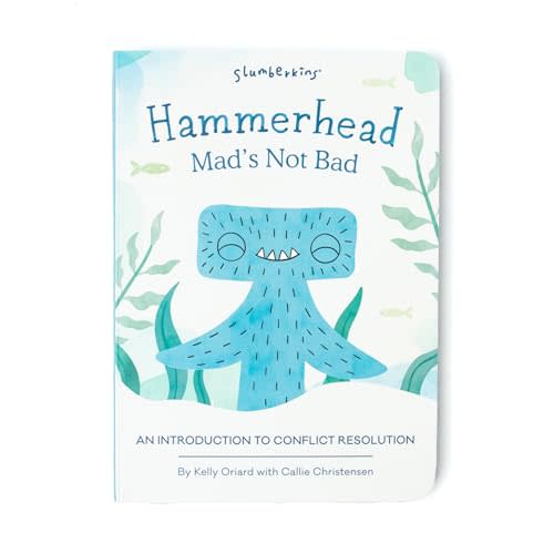 Slumberkins Hammerhead, Mad’s Not Bad: An Introduction to Conflict Resolution | Promotes Conflict Resolution | Social Emotional Tools for Ages 0+