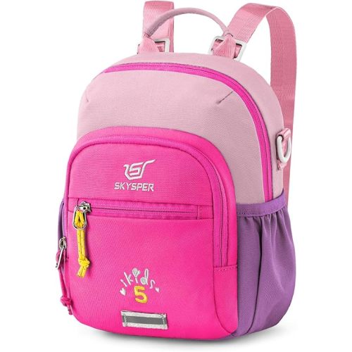 SKYSPER Toddler Backpack - 5L Cute Kids Backpack Travel Preschool Bag Mini Girl Backpacks Small Kindergarten, 2 Year Old Boys and Girls