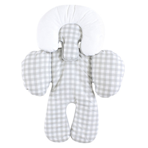 Hudson Baby Car Seat Body Support Insert, Gray Gingham
