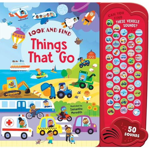 Things That Go: 50 Button Sound Book: Search & find book with 50 noises! (Look and Find Mega Sounds)
