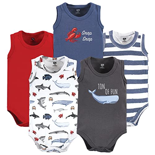 Hudson Baby Unisex Baby Cotton Sleeveless Bodysuits