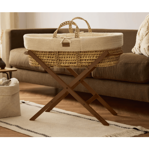 Organic Moses Basket Bassinet with Mattress