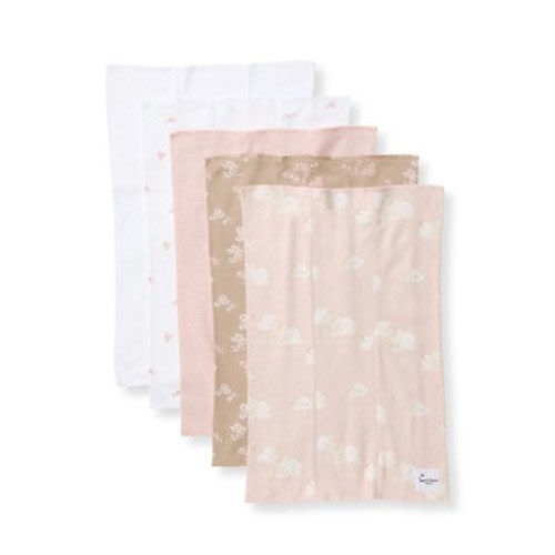 Golden Bee Organic Cotton Burp Cloths 5 Pack