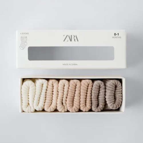 FOUR-PACK OF COLORFUL SOCKS - Light beige | ZARA United States