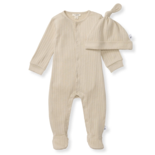 Sweet Rib Baby Neutral Jumpsuit Set