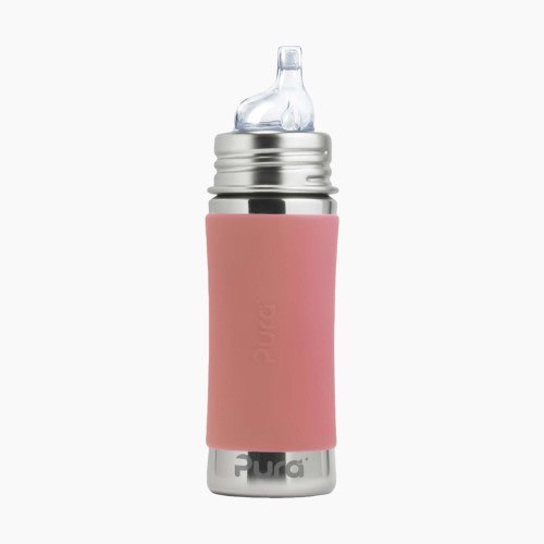 Pura Sippy Stainless Steel Bottle - Rose, 11oz