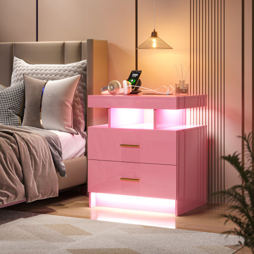 Wade Logan® Ashten 2 - Drawer Nightstand & Reviews | Wayfair