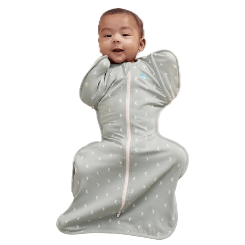 Love to Dream Swaddle UP, Baby Sleep Sack 10. TOG, Self-Soothing Swaddles for Newborns, Improves Sleep, Snug Fit Helps Calm Startle Reflex, Newborn Essentials for Baby, Small 8-13lbs, Moon Olive