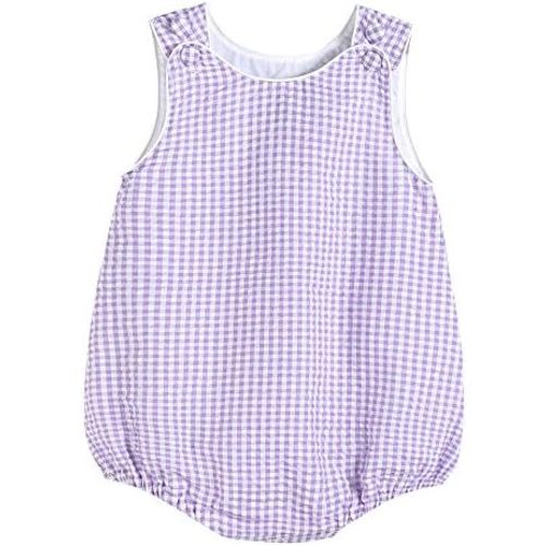 Baby & Toddler Boys and Girls Seersucker or Gingham One-Piece Bubble Romper