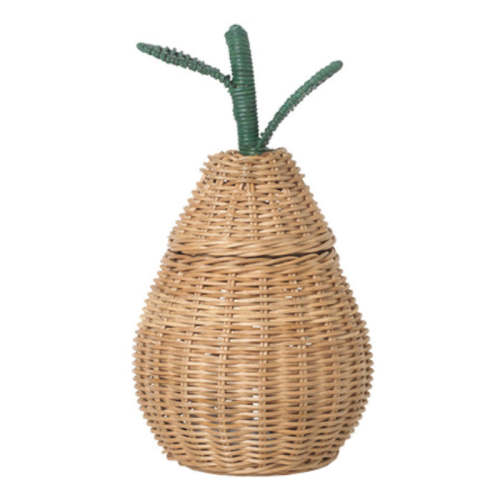 Ferm Living Kids Pear Braided Storage Basket Small - Advice from a Caterpillar