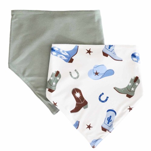 Boot Scootin' 2pc Bandana Bibs