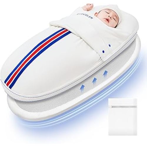 evoceler Baby Sleep Sack - All Season Baby Swaddle Blanket with Detachable Mattress,Temperature Monitor Label, Wing, Reduce Startle Reflex Newborn Swaddle for 0-6 months (S)