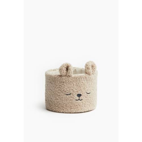 TEDDY FLEECE STORAGE BASKET